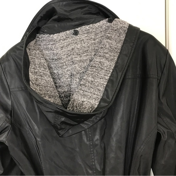 Vintage outbrook black zip up jacket with hood - Picture 7 of 10